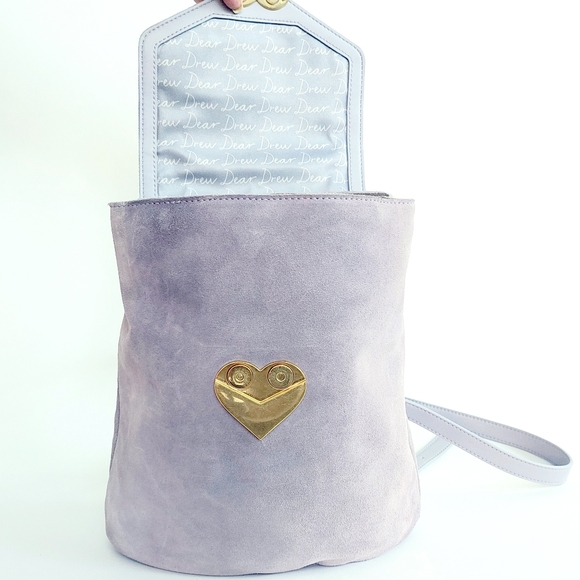 Dear Drew Mini Me Lavender Suede Backpack - Picture 6 of 11